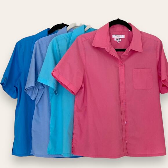 Foxcroft women’s button up professional Bundle of 4 all sz 12 petite - Picture 1 of 13